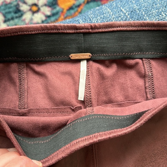 Free People Faux Suede Rose Never Let Go Leggings - Picture 3 of 9